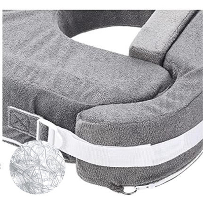 Adjustable Cotton Nursing Pillow with Polyester Fill for Comfortable Breastfeeding Support