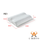 Anti-Bacterial Adult POE Pillow Wave Shape Bed Pillow For Sleeping