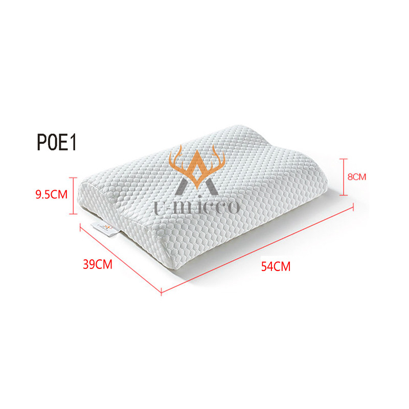 Anti-bacterial POE Pillow Wave Shape Pillow with 3D Mesh Cover