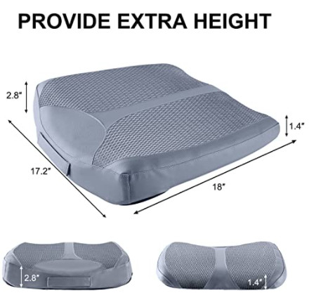 Beige Mid/Lower Back Lumbar Car Seat Support Cushion Cushion For Office Chair