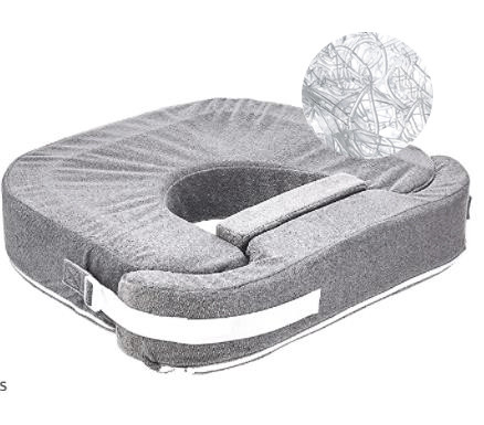 Adjustable Cotton Nursing Pillow with Polyester Fill for Comfortable Breastfeeding Support